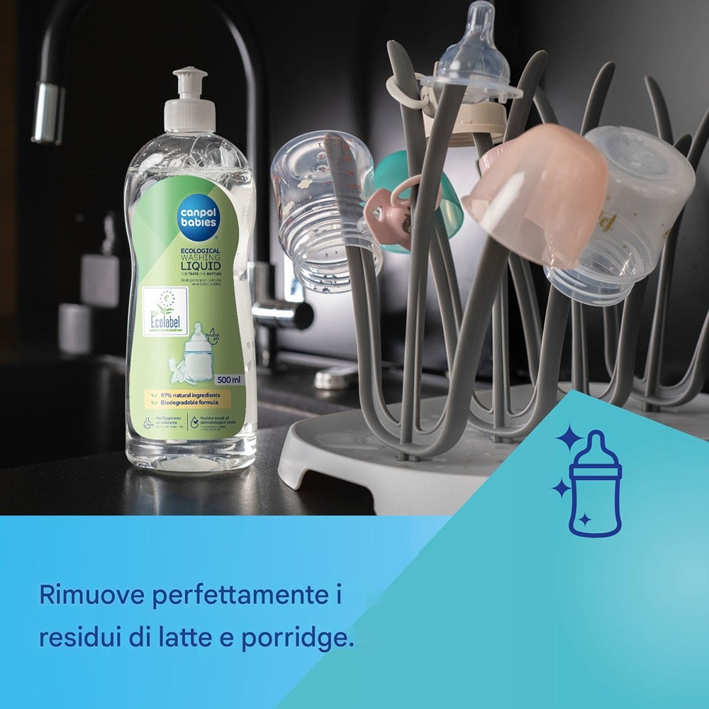 Detersivo Liquido Ecologico per Tettarelle E Biberon Ricarica 1000 ml
