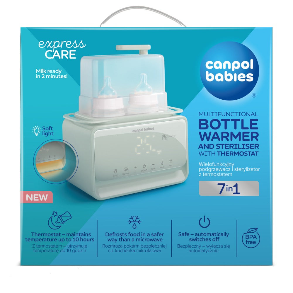 Scaldabiberon & Sterilizzatore 7 in 1 con Termostato E Lampada