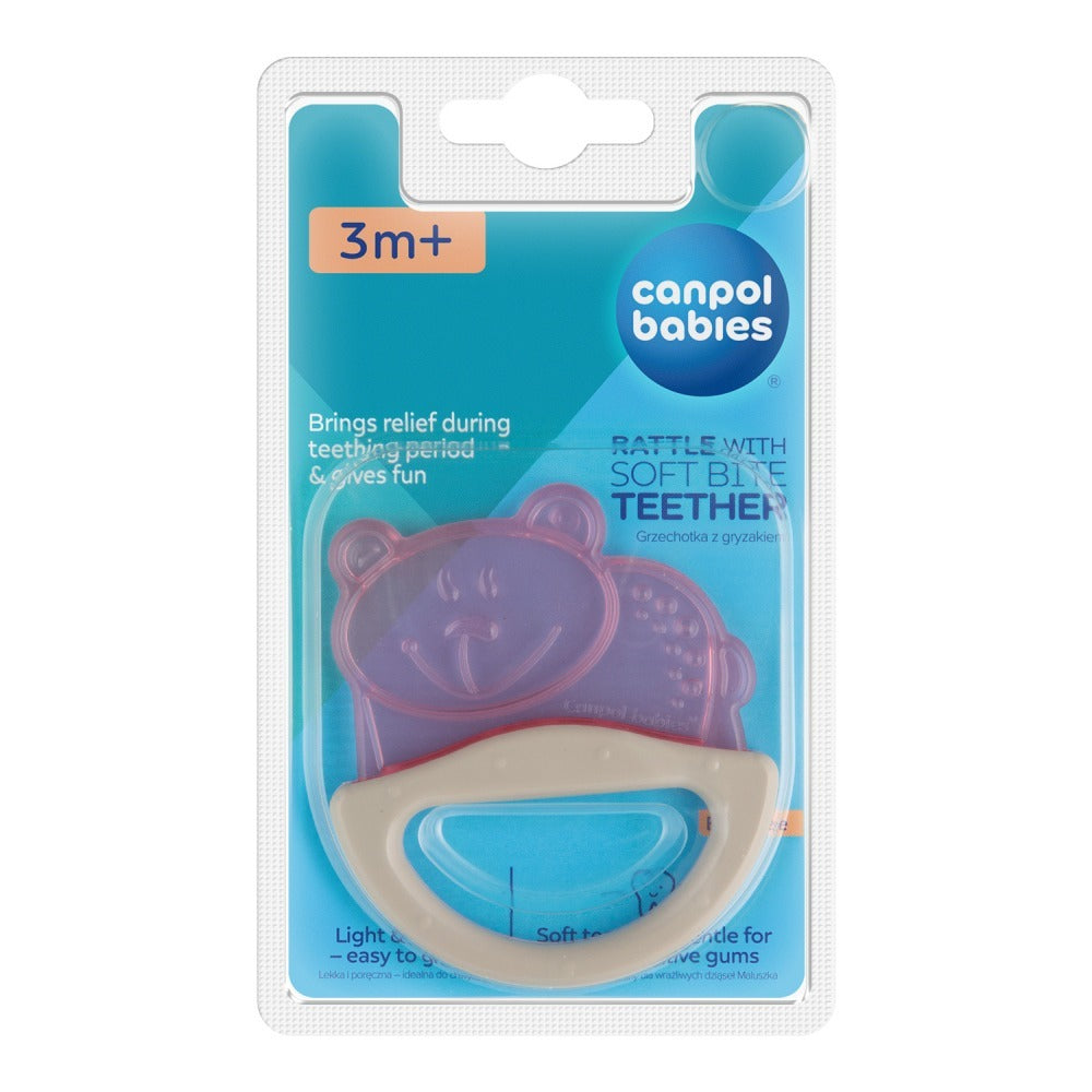 Massaggiagengive con Sonaglio Rattle Corallo Assortiti