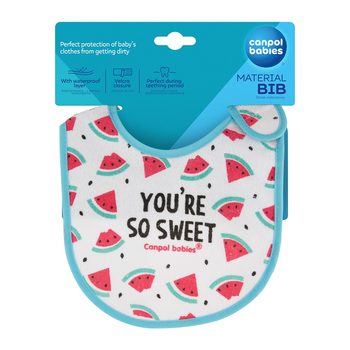 Bavaglino Impermeabile in Cotone So Cool Rosa