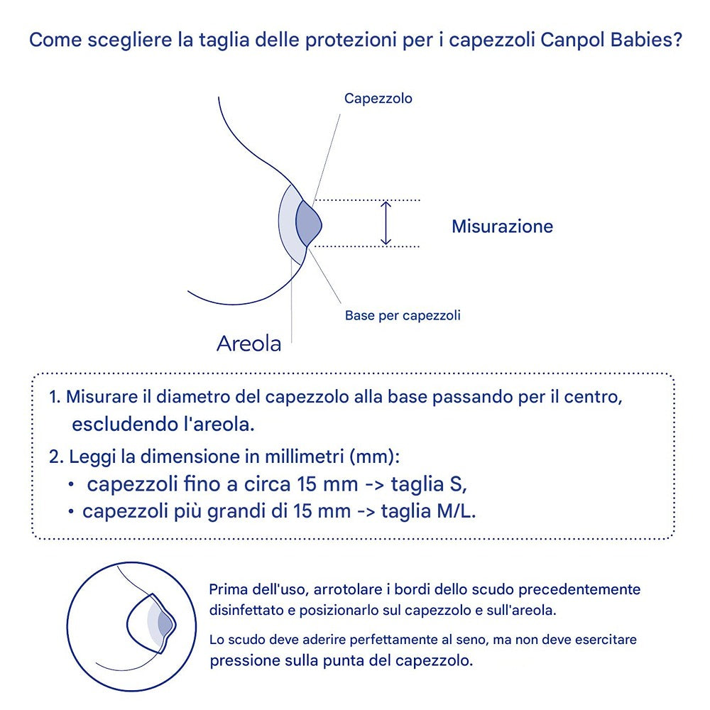 Protezioni per Capezzoli in Silicone EasyStart M/L 2 Pezzi