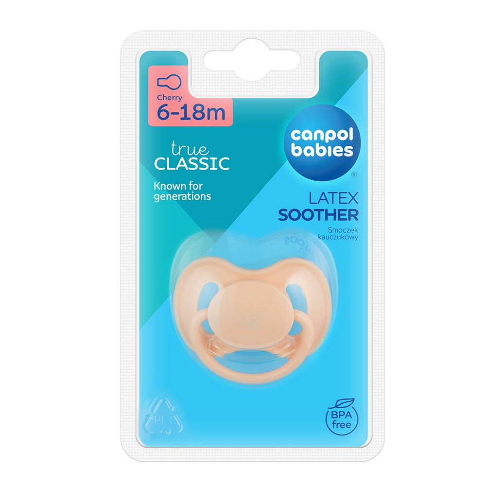 Sucette en latex Cherry Nude Cream 6-18 mois