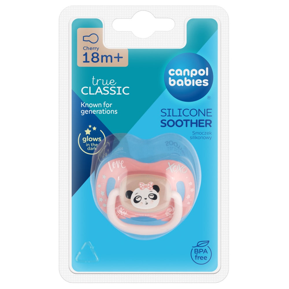 Sucette en silicone cerise 18 mois et plus Animaux exotiques Panda