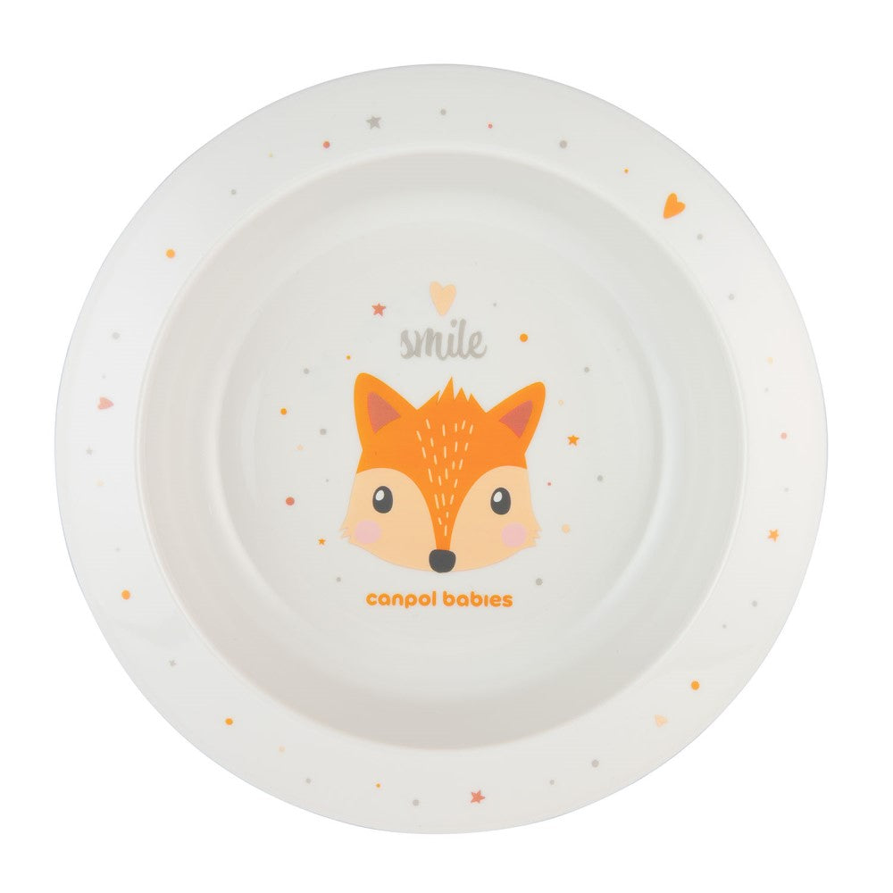 Bol en plastique pour enfants 270 ml Animaux mignons Orange