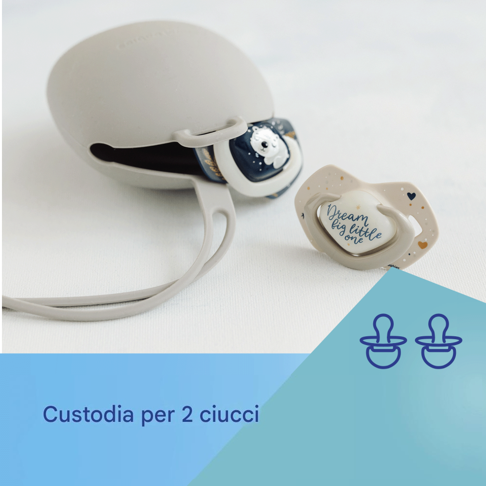 Portasucchietto in Silicone Grigio