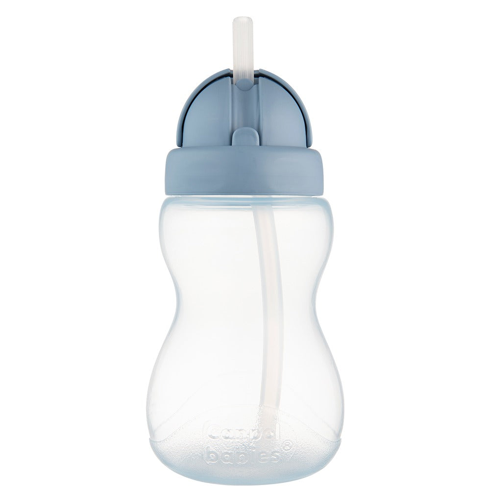 Sport Cup con Cannuccia in Silicone Flip-Top 270 ml Blu