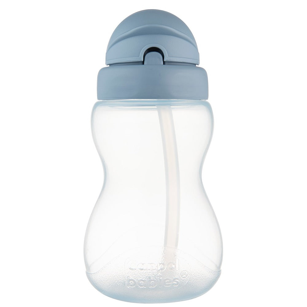 Sport Cup con Cannuccia in Silicone Flip-Top 270 ml Blu