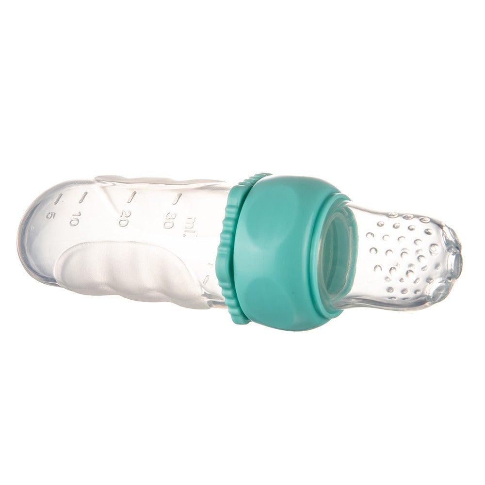 Cucchiaio Dosatore per Pappa in Silicone Morbido Turchese