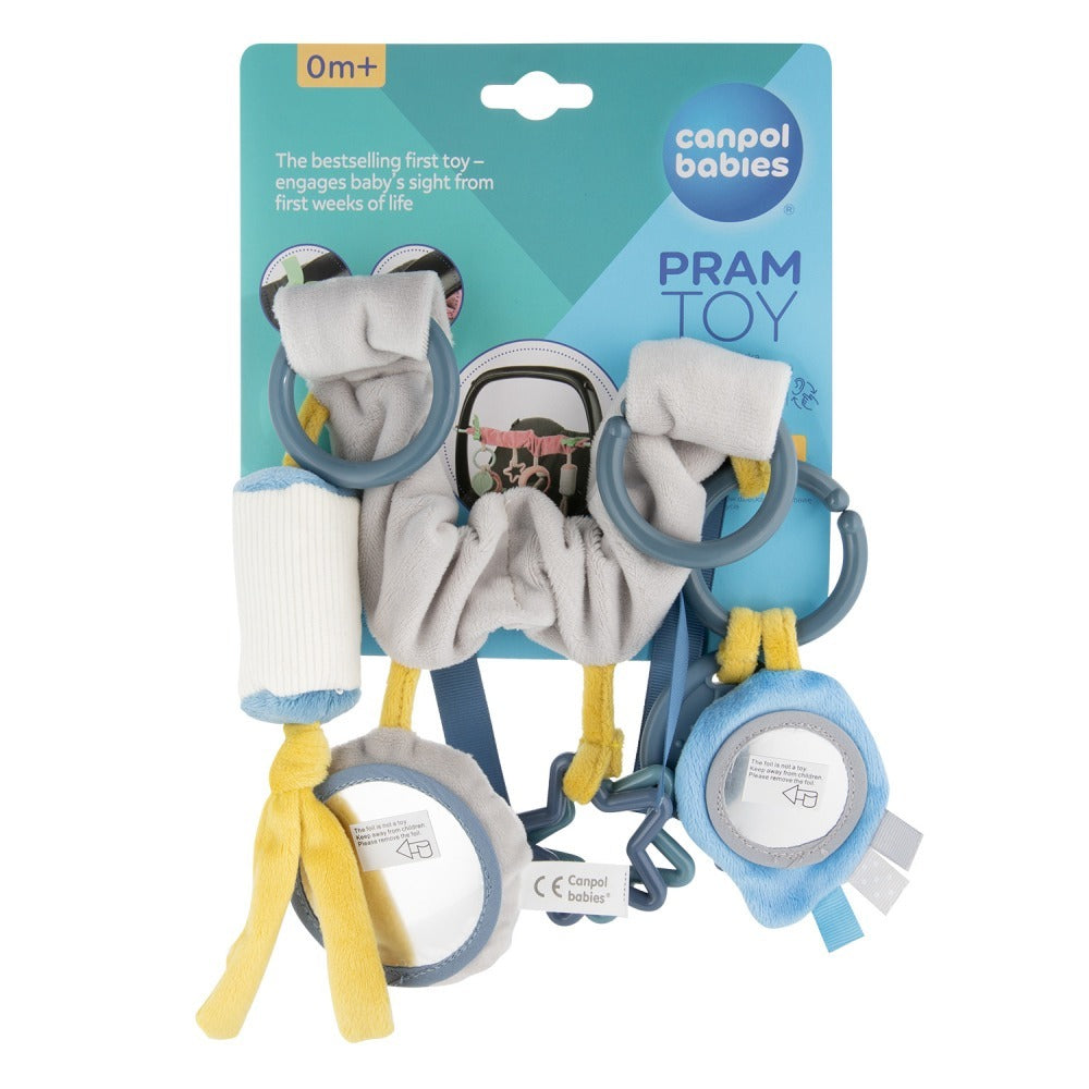 Giocattolo Sensoriale per Passeggino Pastel Friends Grigio