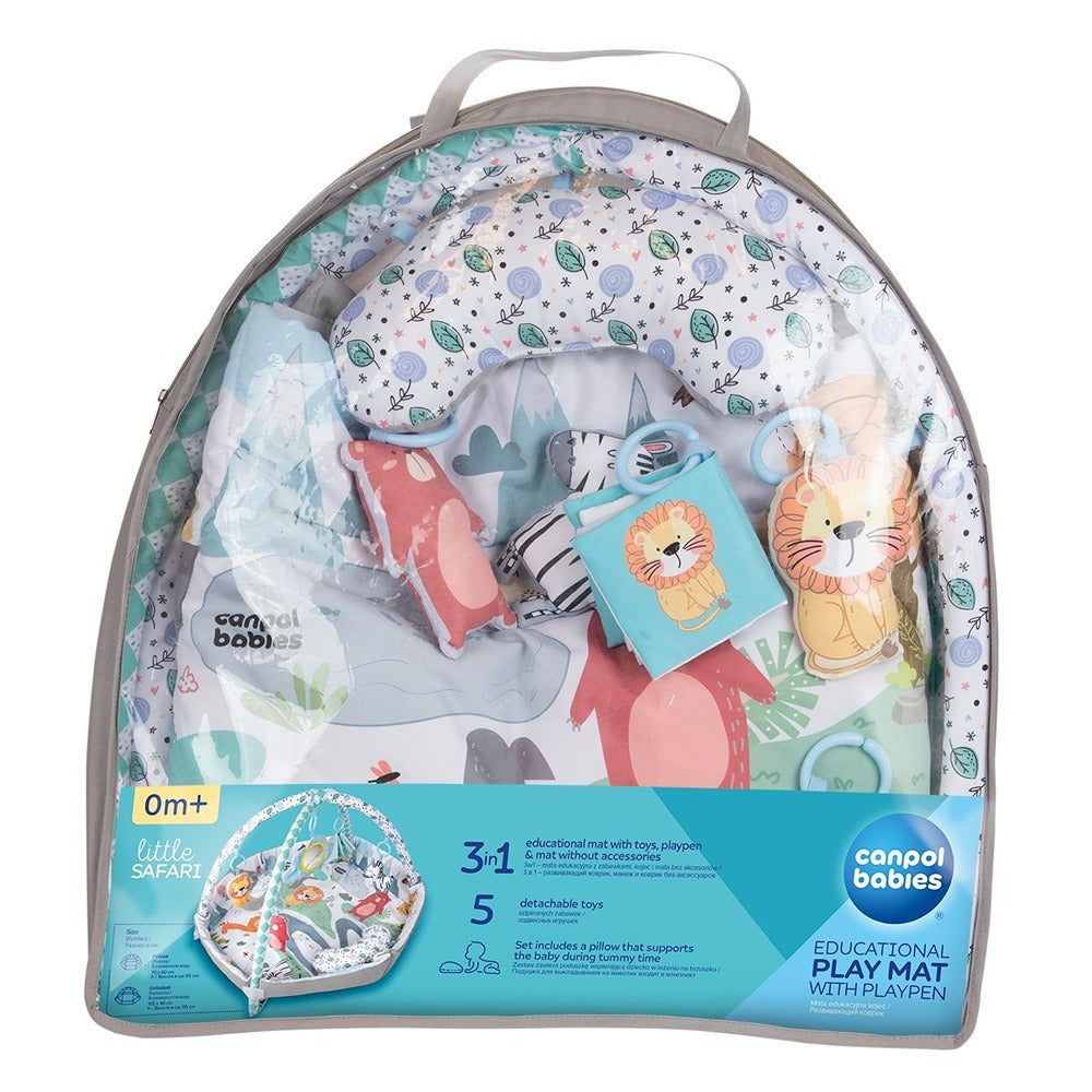 Tappetino da Gioco Educativo Safari 3 in 1