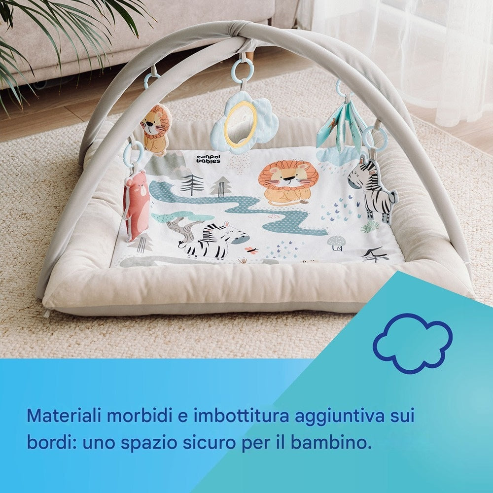 Tappetino da Gioco Educativo con Archi Safari