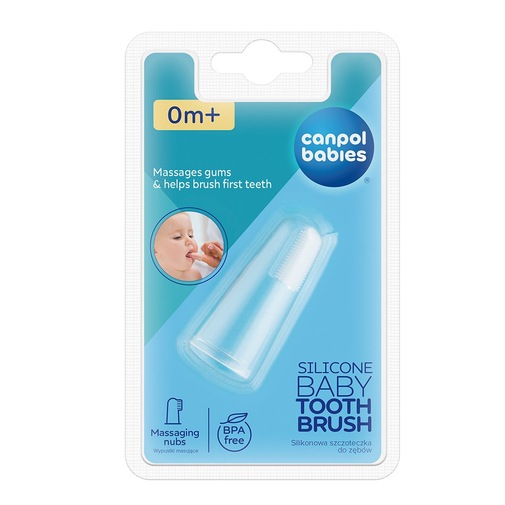 Cepillo de dientes de silicona para encías y dientes