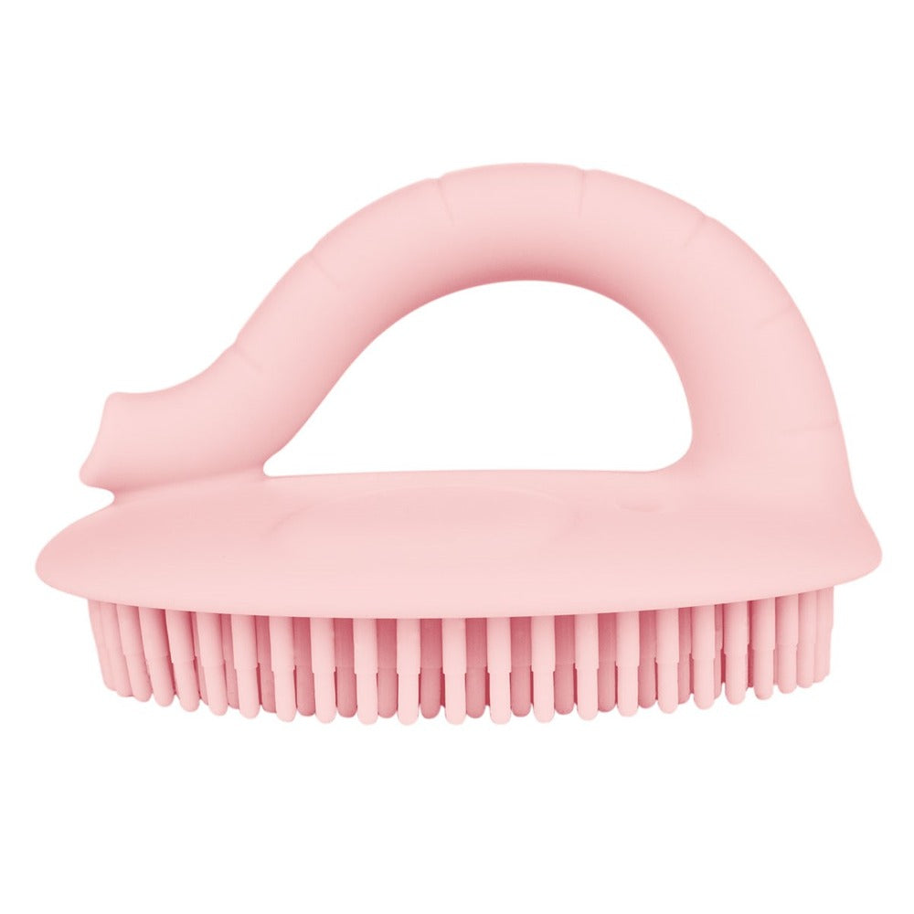 Cepillo de baño de silicona rosa