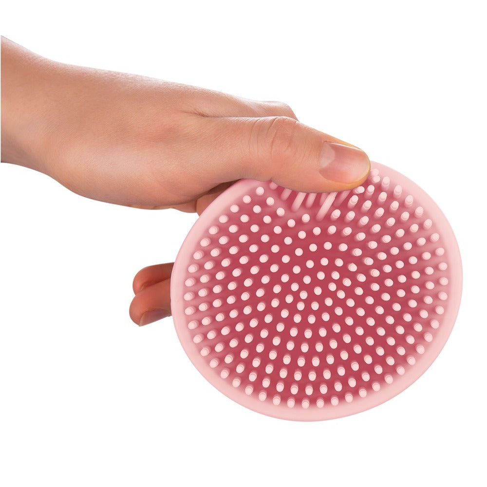 Cepillo de baño de silicona rosa