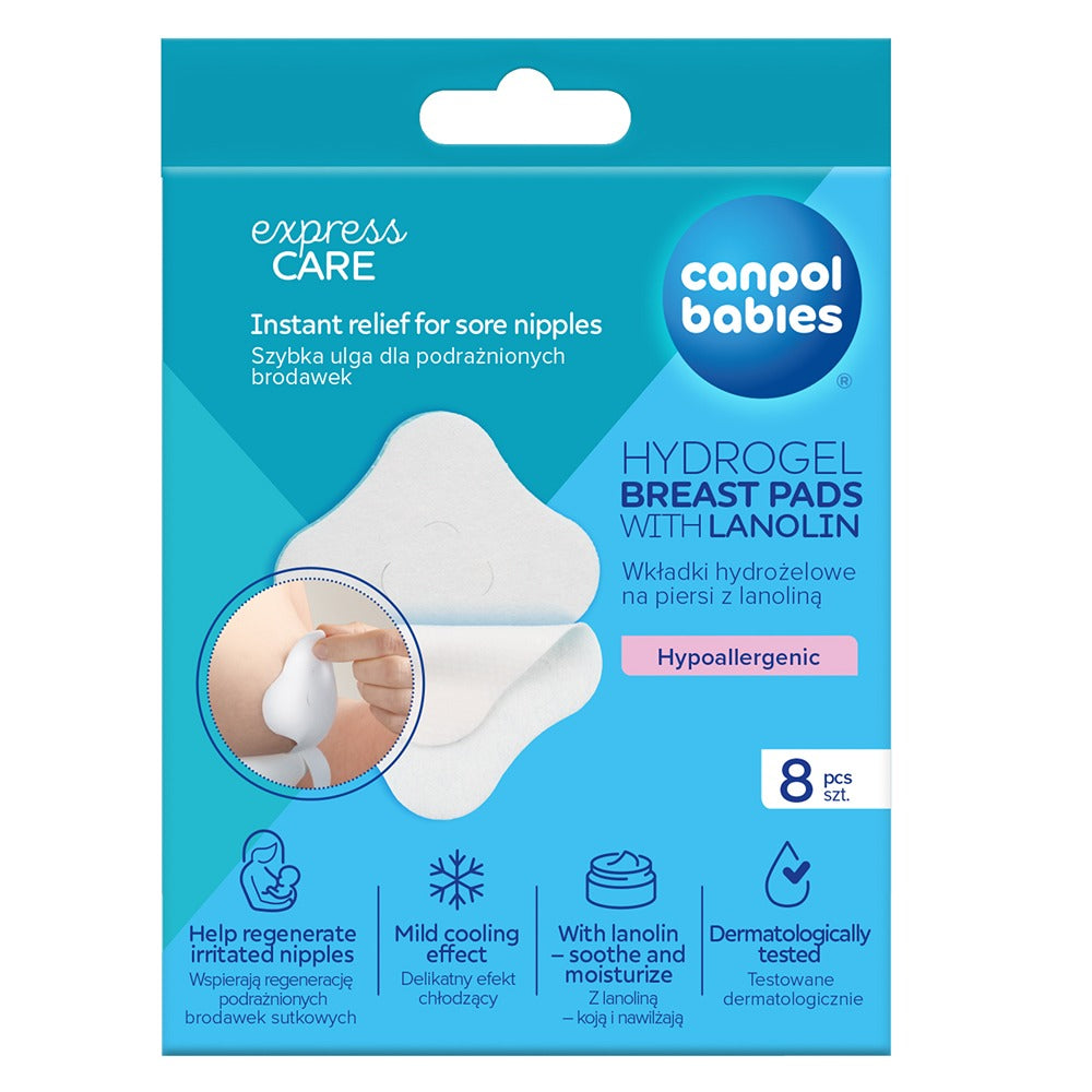 Coppette Assorbilatte Lenitive in Idrogel con Lanolina 8 pezzi