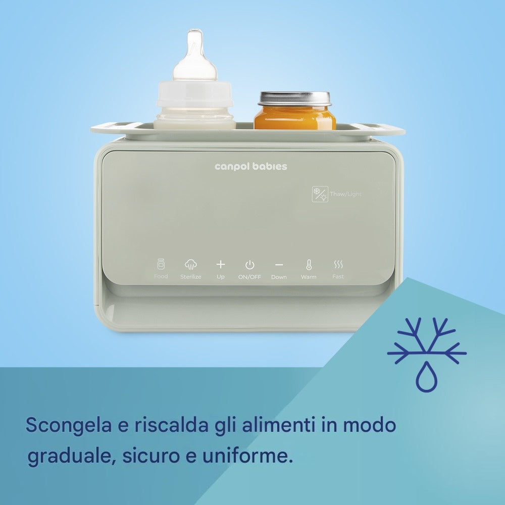 Scaldabiberon & Sterilizzatore 7 in 1 con Termostato E Lampada