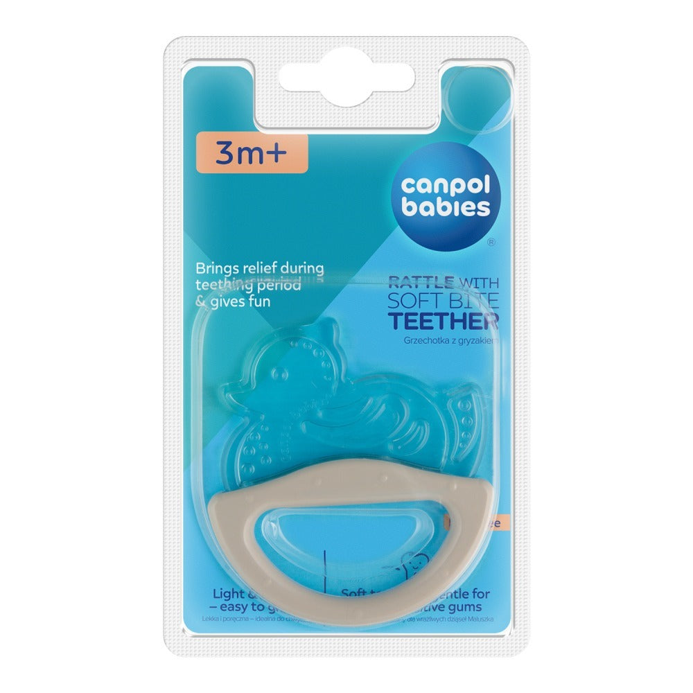 Massaggiagengive con Sonaglio Rattle Blu Assortiti