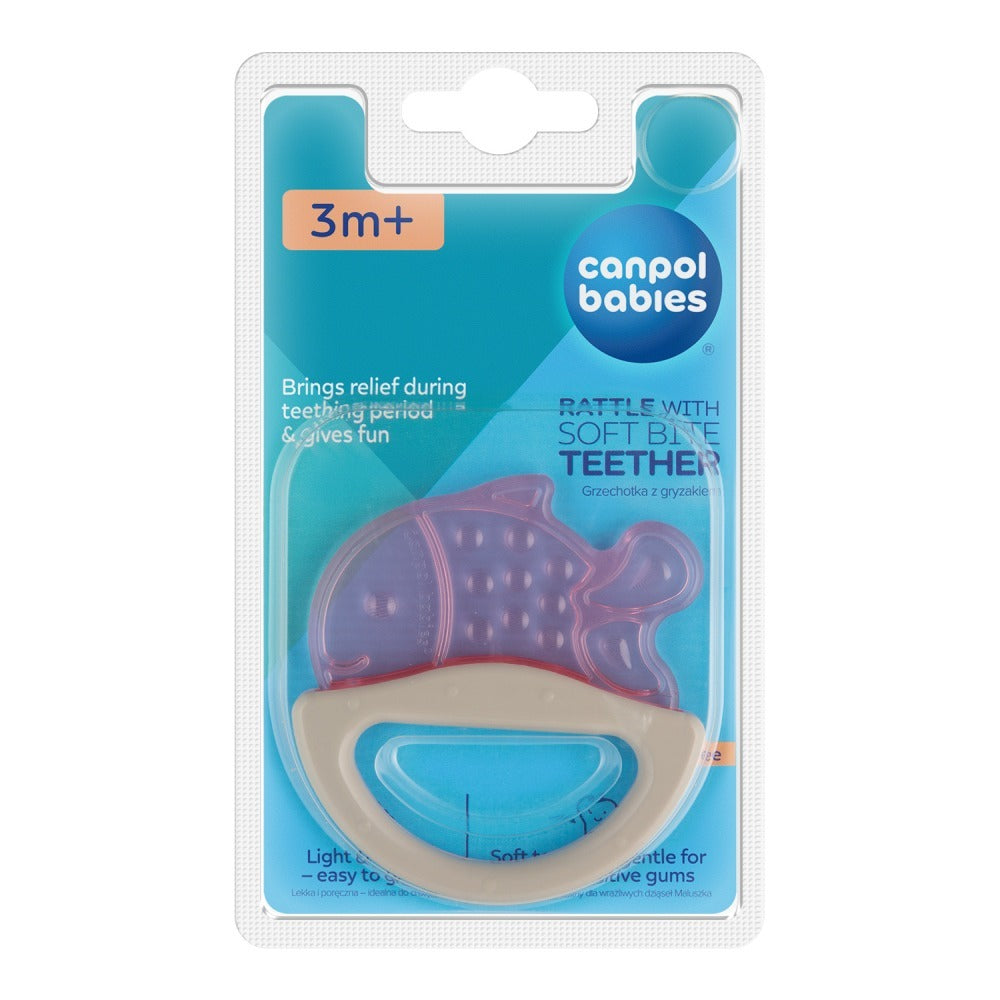 Massaggiagengive con Sonaglio Rattle Corallo Assortiti