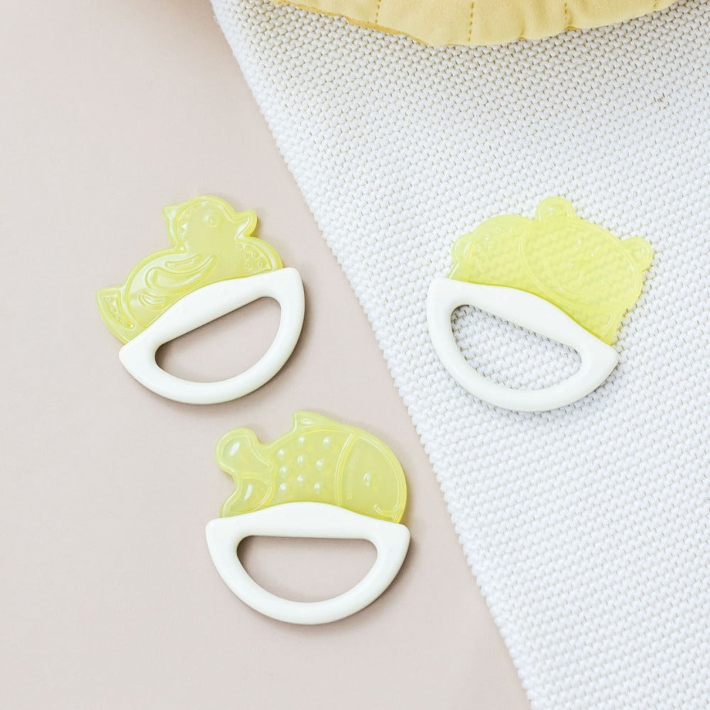 Massaggiagengive con Sonaglio Rattle Giallo Assortiti