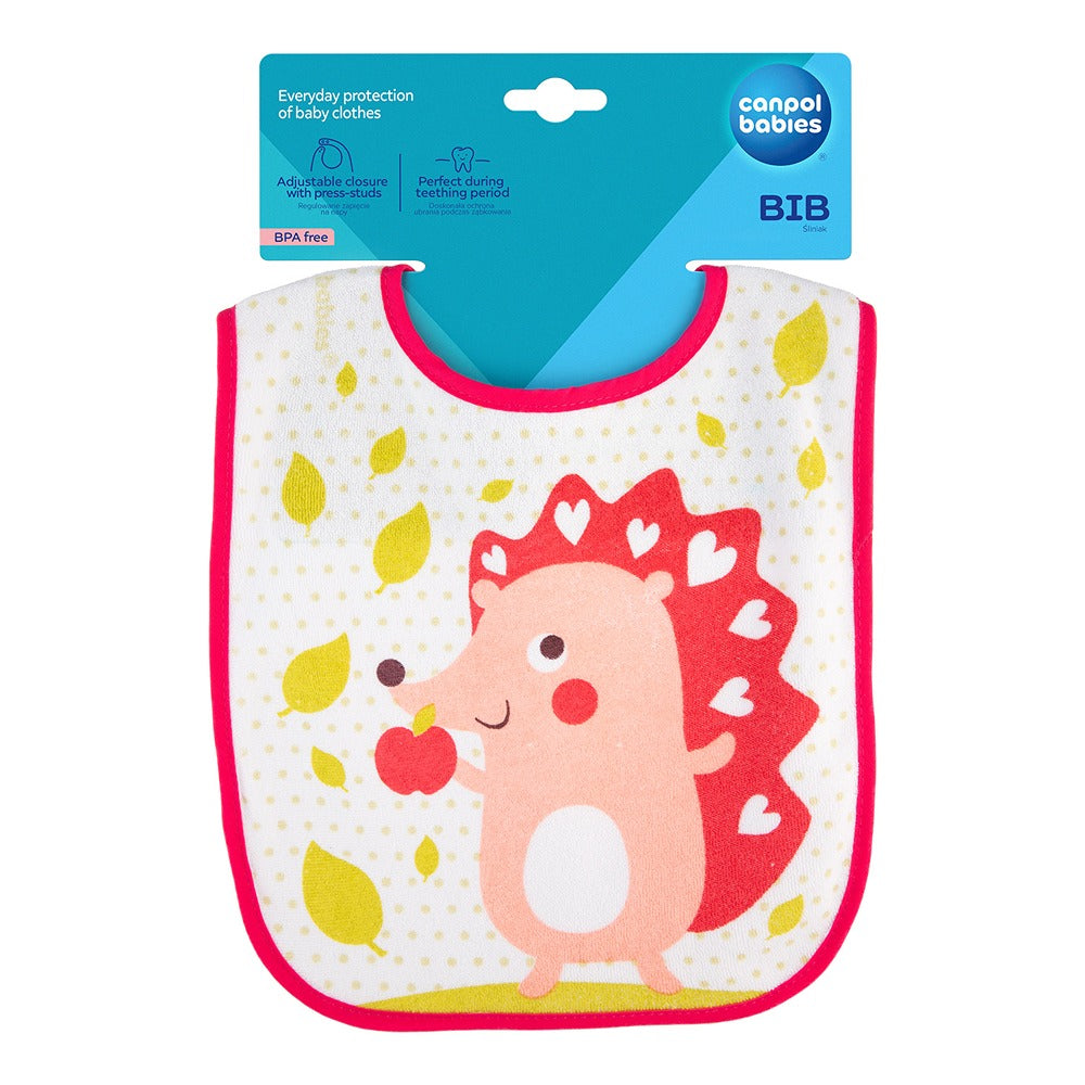 Bavaglino in Cotone con Chiusura a Strappo Cute Animals Assortiti
