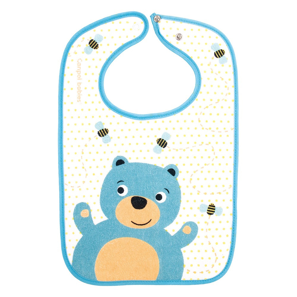 Bavaglino in Cotone con Chiusura a Strappo Cute Animals Assortiti