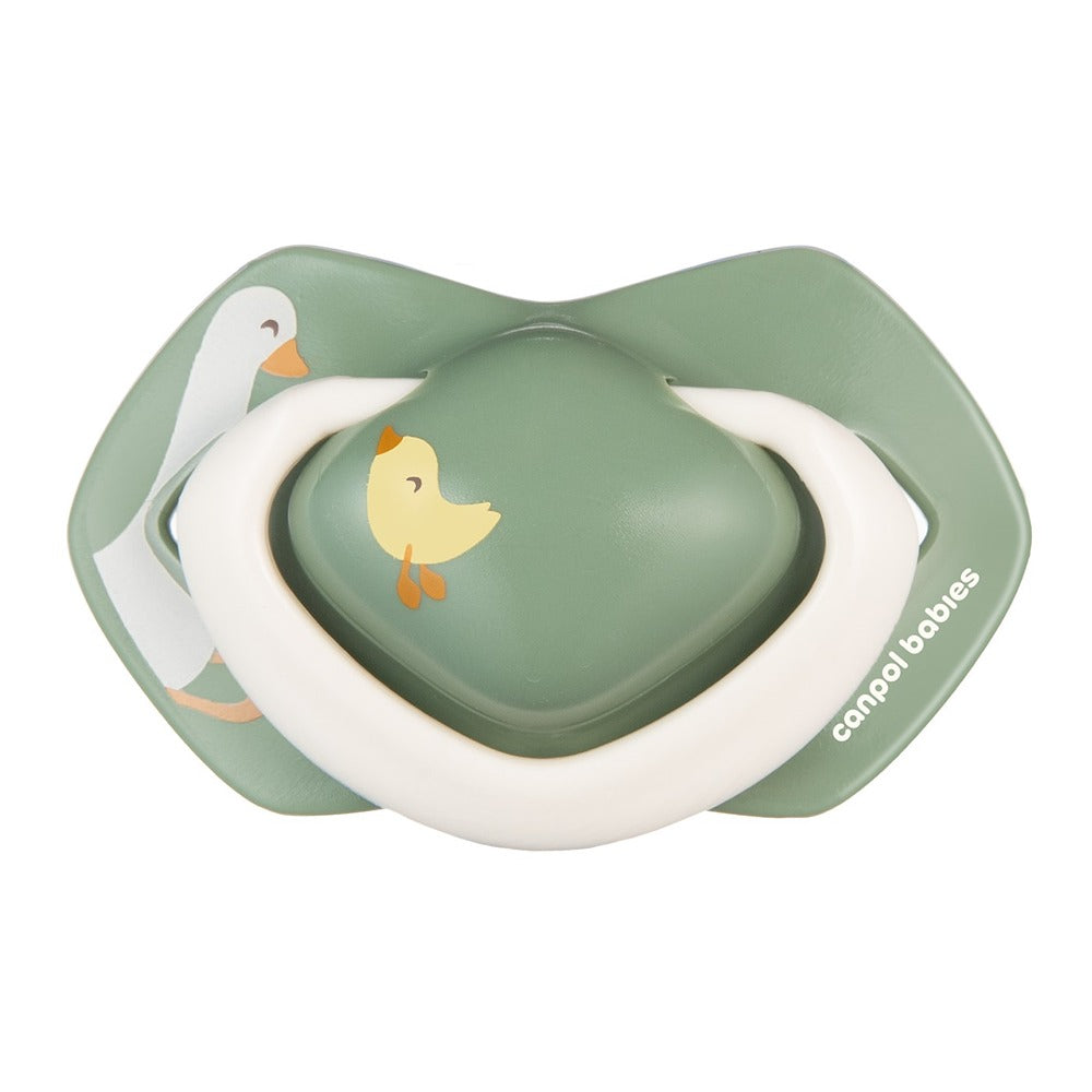 Sucette silicone Light Touch 6-18 mois Oie symétrique 2 pièces