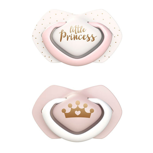 Ciuccio in Silicone Light Touch 6-18 Mesi Simmetrico Royal Baby Rosa 2 Pezzi