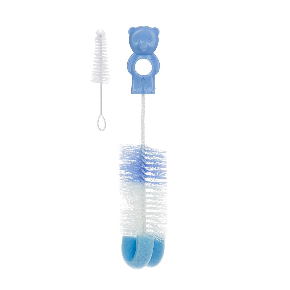 Scovolino per Biberon E Tettarelle con Spugna Blu
