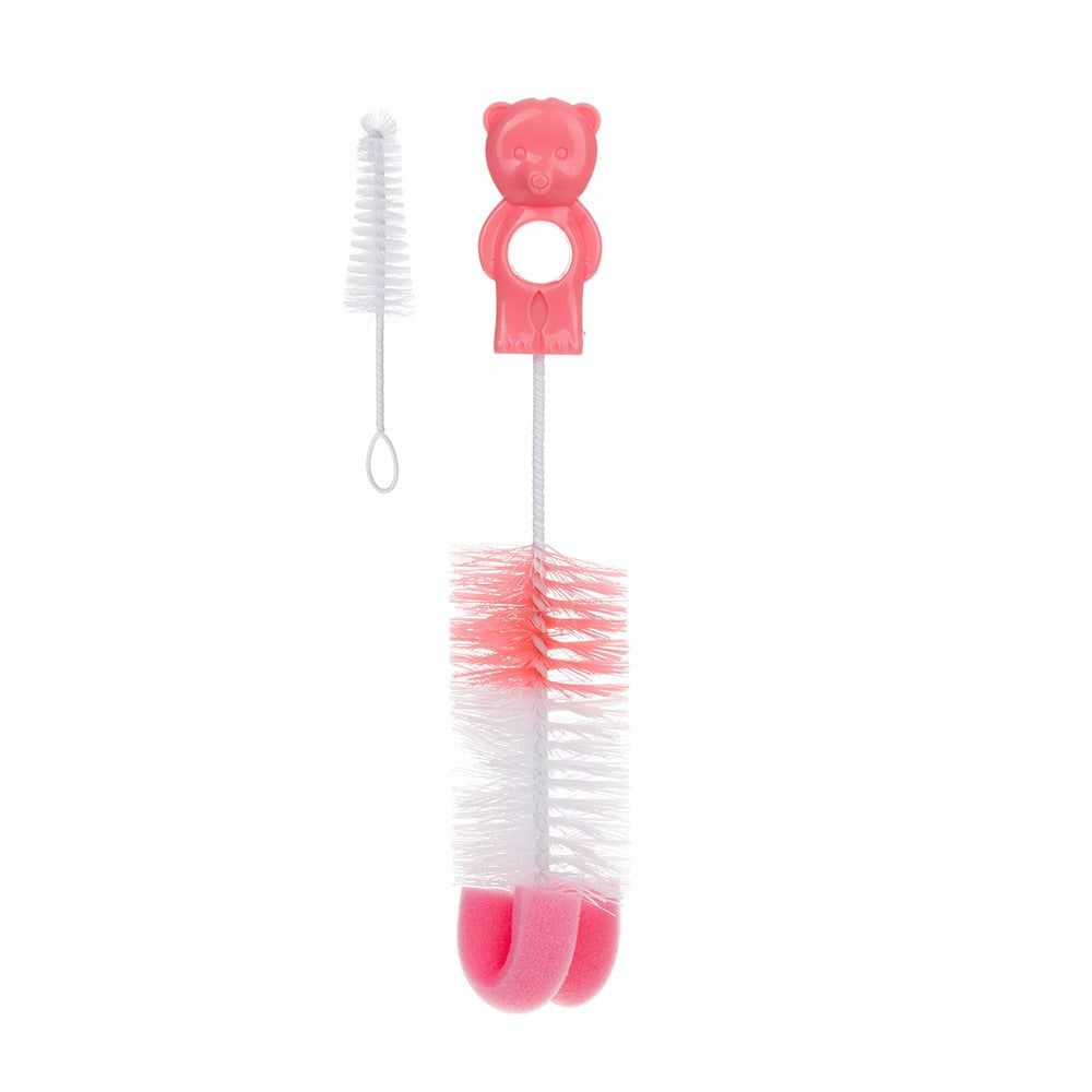 Scovolino per Biberon E Tettarelle con Spugna Rosa