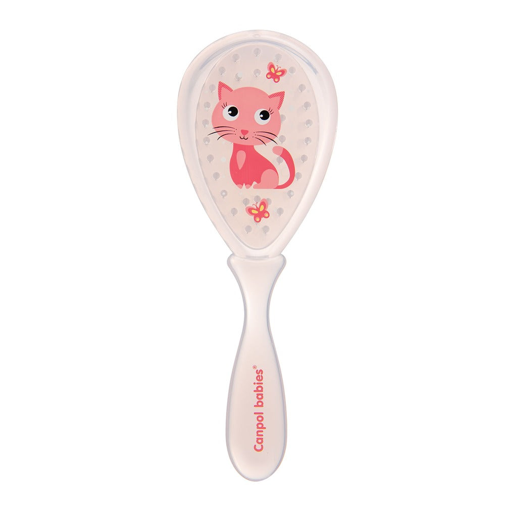 Set Spazzola E Pettine Morbidi per Bambini Cute Animals Colri Assortiti