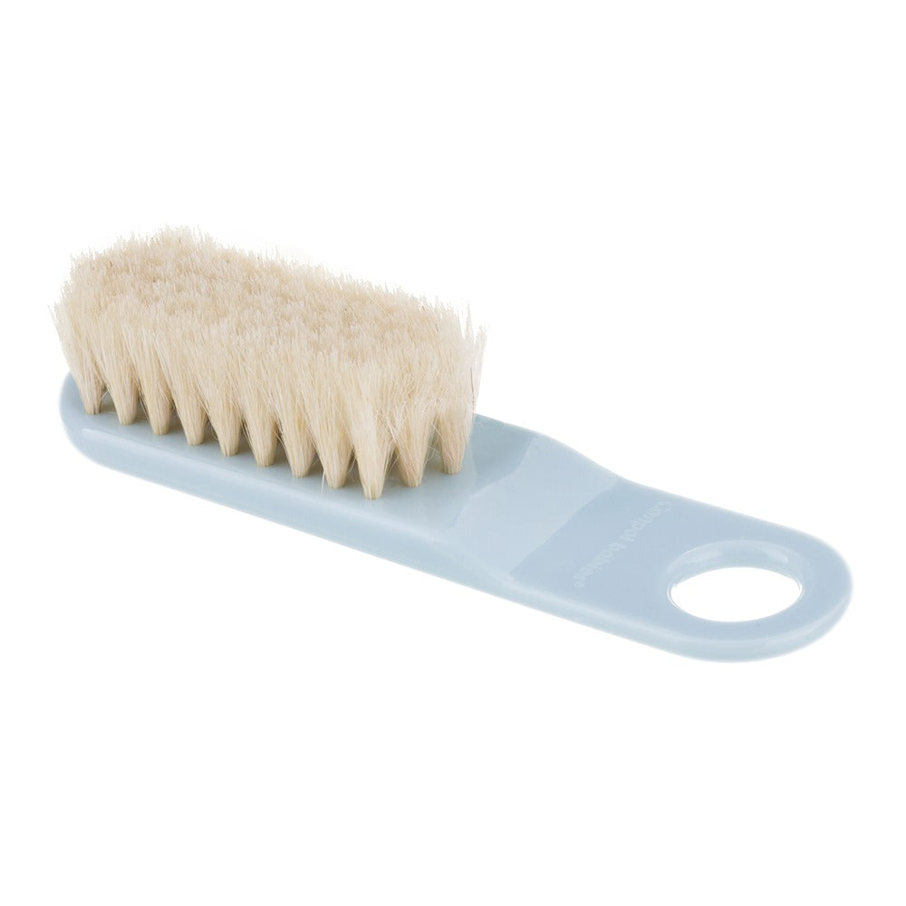 Set Spazzola E Pettine con Setole Naturali Morbide Azzurro