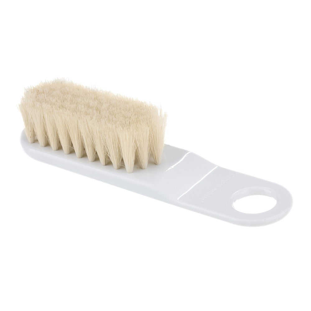 Set Spazzola E Pettine con Setole Naturali Morbide Bianco