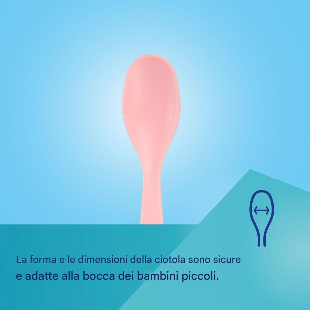 Set di Cucchiai per la Prima Pappa 3 Pezzi Azzurro