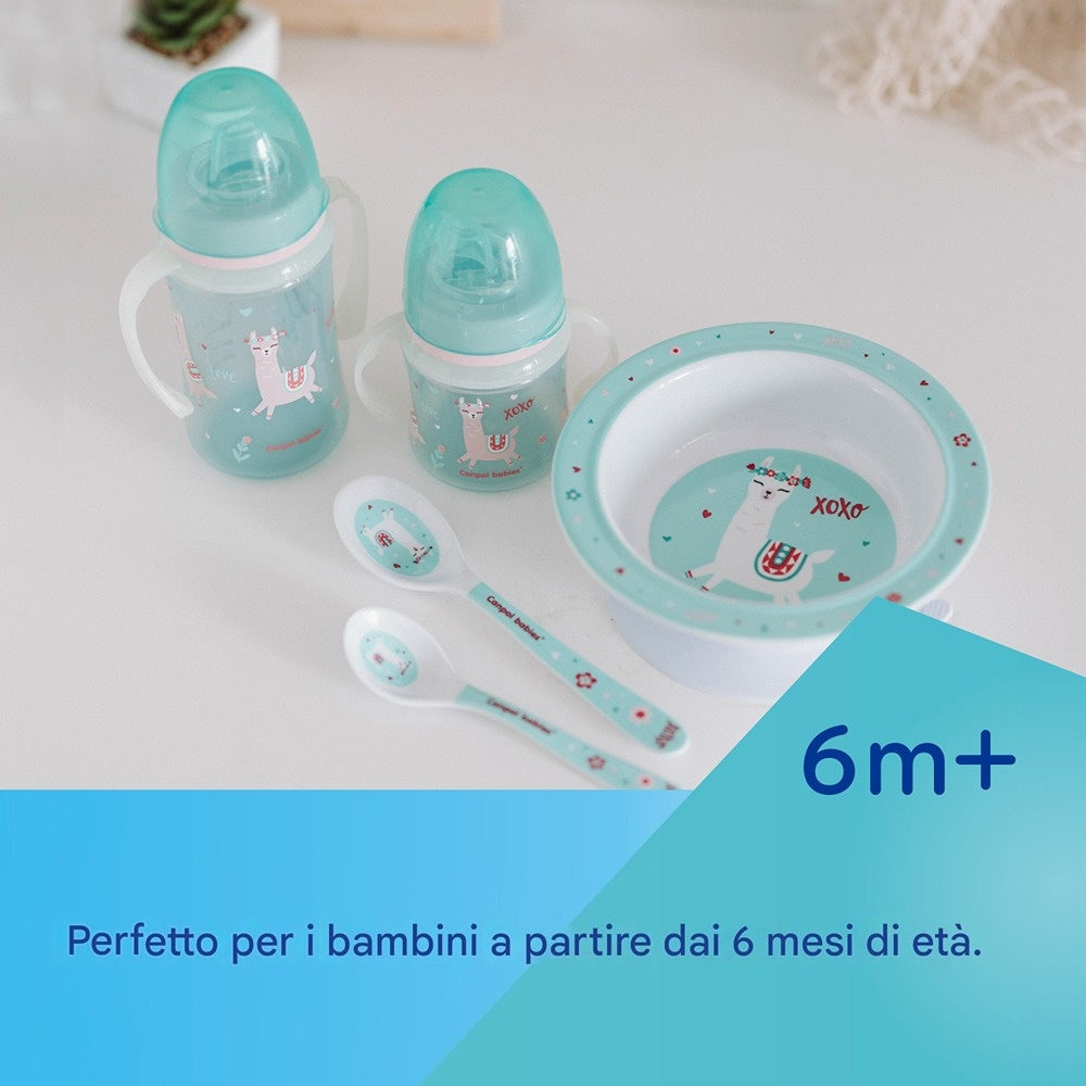 Tazza di Apprendimento con Manici Luminosi PP EasyStart 240 ml Exotic Animals Verde