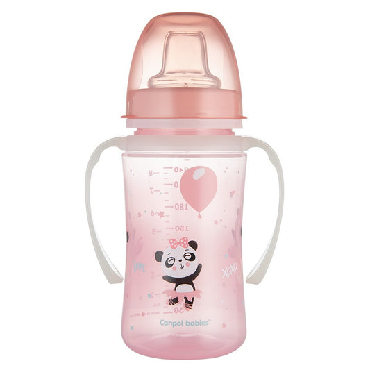 Tazza di Apprendimento con Manici Luminosi PP EasyStart 240 ml Exotic Animals Rosa