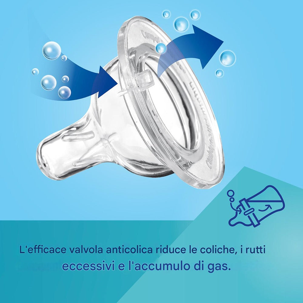Biberon anti-colique rose Sleepy Koala à col large avec poignées en PP brillantes EasyStart 120 ml