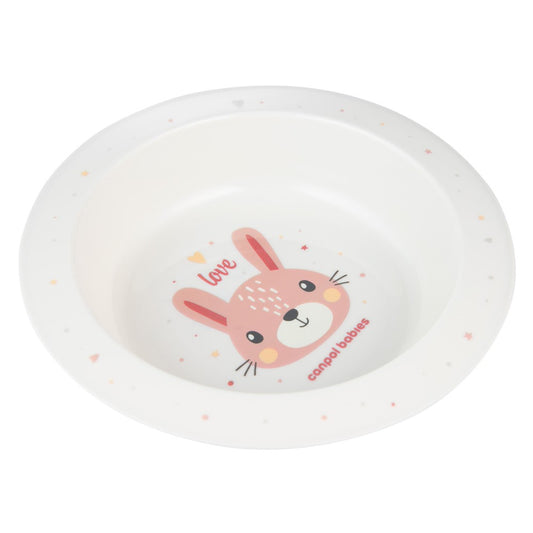 Ciottola di Plastica per Bambini 270 ml Cute Animals Rosa