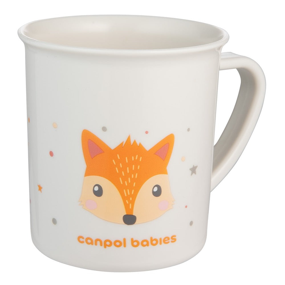 Tazza in Plastica con Manico 170 ml Cute Animals Arancione