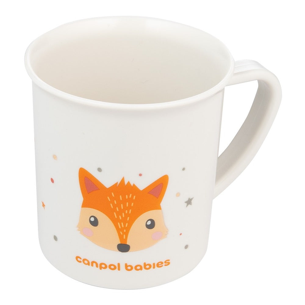 Tazza in Plastica con Manico 170 ml Cute Animals Arancione