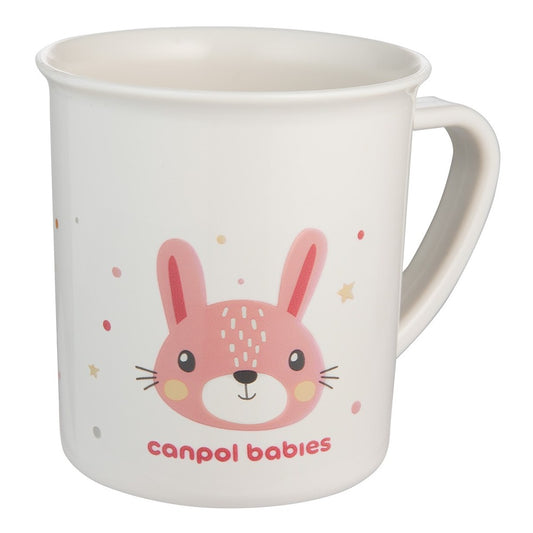 Tazza in Plastica con Manico 170 ml Cute Animals Rosa