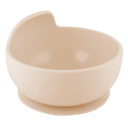 Ciotola con Ventosa in Silicone 330 ml Crema