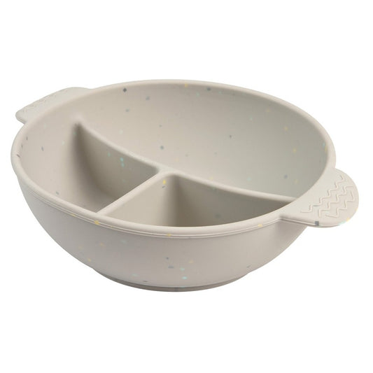 Ciotola in Silicone 3 Scomparti con Ventosa 360 ml Grigia