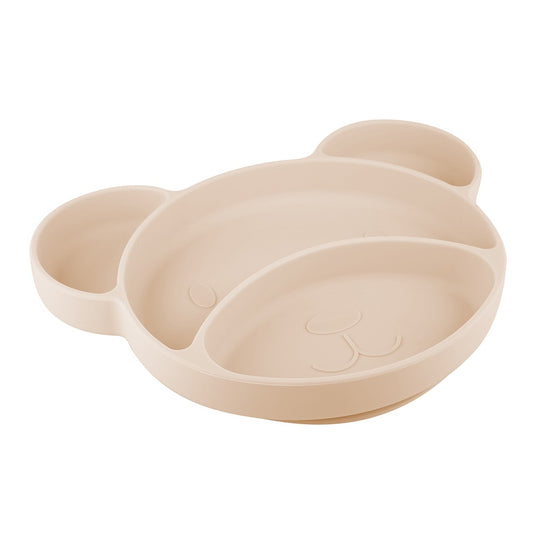 Piatto in Silicone con Ventosa Bear Crema