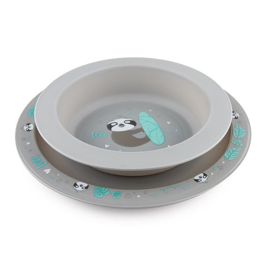 Set Piatti Exotic Animals Grigio