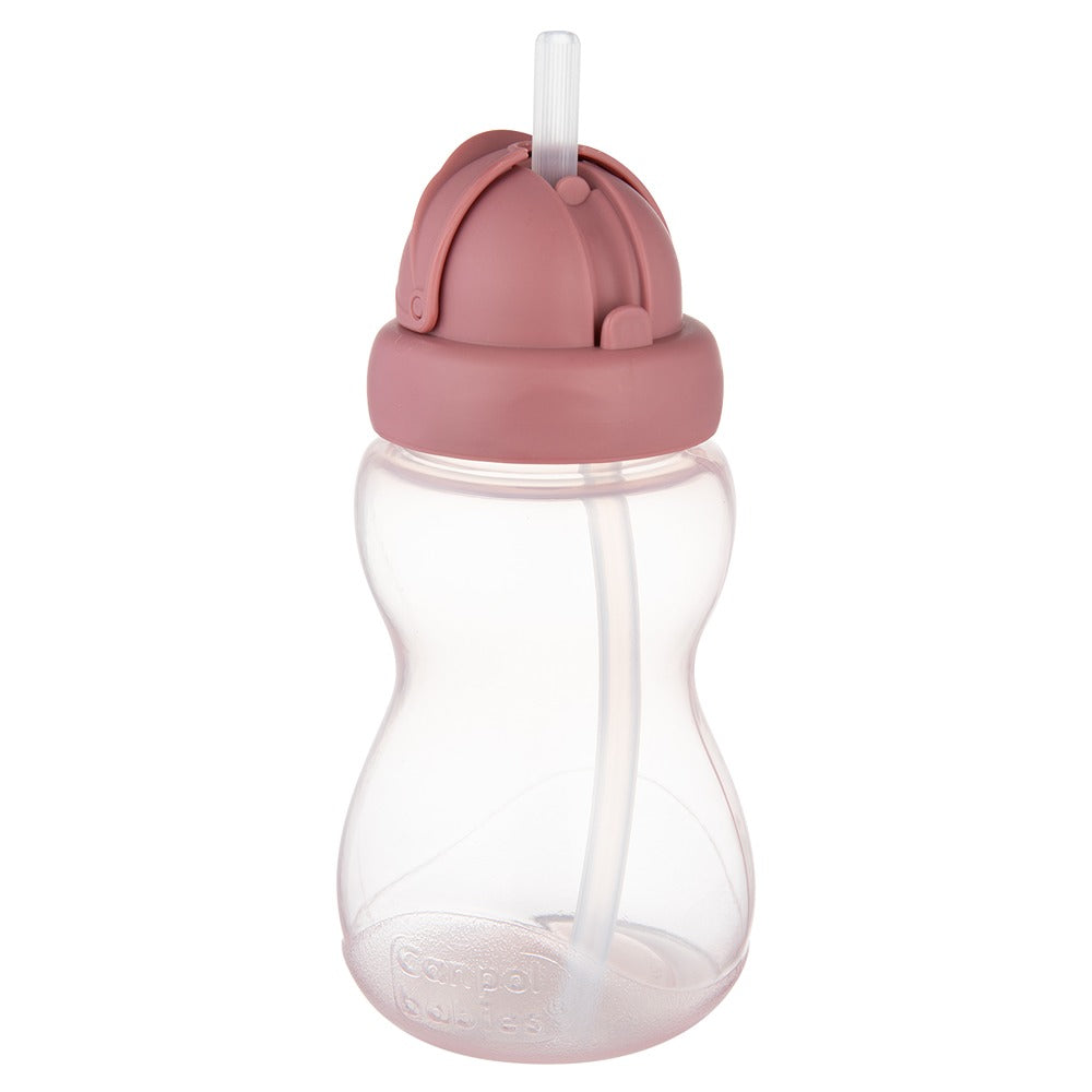 Sport Cup con Cannuccia in Silicone Flip-Top 270 ml Rosa