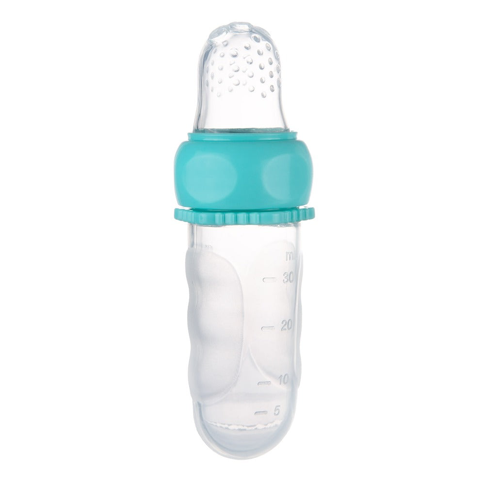 Cucchiaio Dosatore per Pappa in Silicone Morbido Turchese