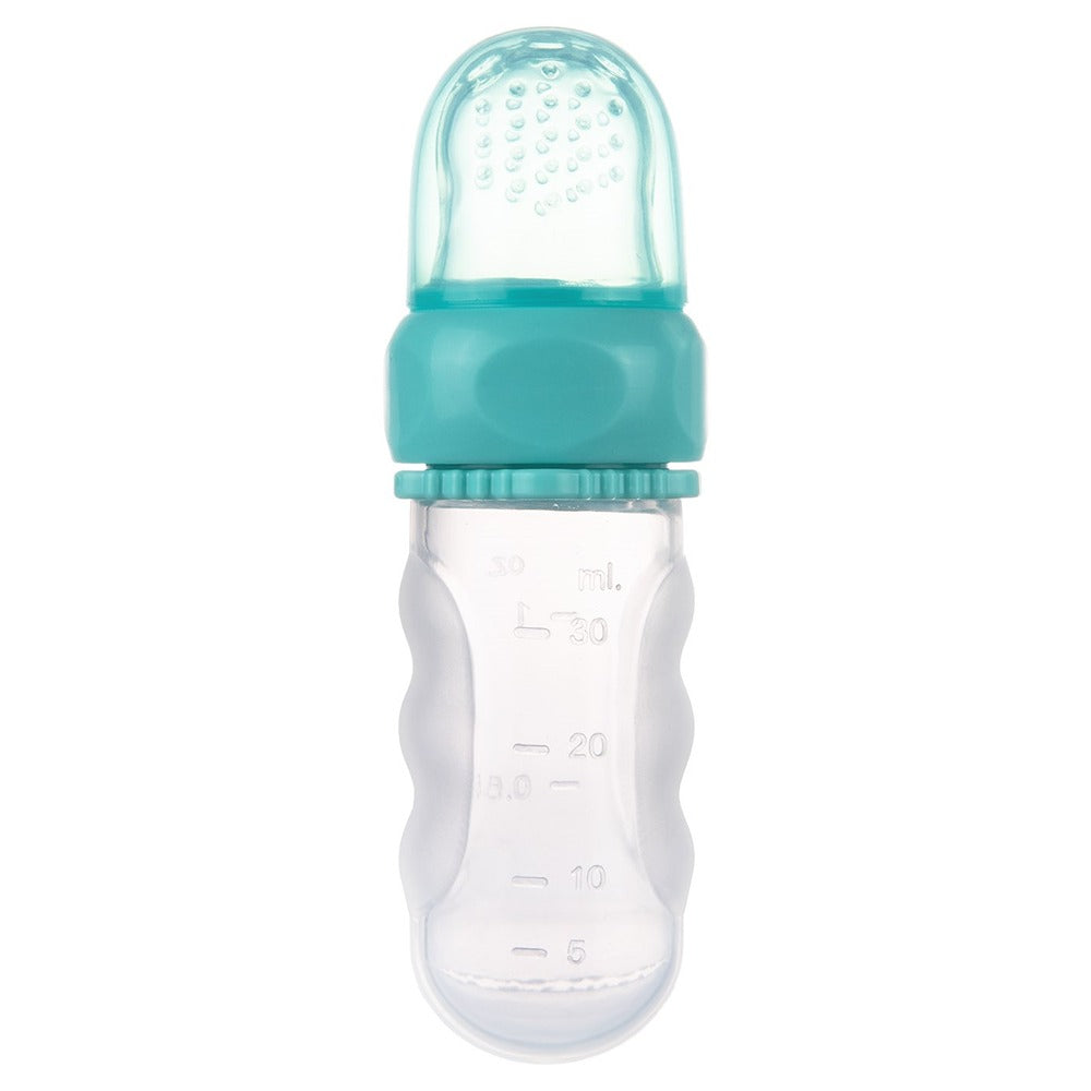 Cucchiaio Dosatore per Pappa in Silicone Morbido Turchese