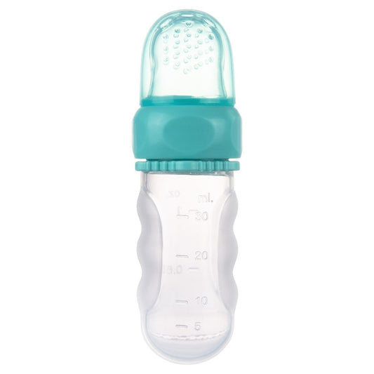 Cucchiaio Dosatore per Pappa in Silicone Morbido Turchese