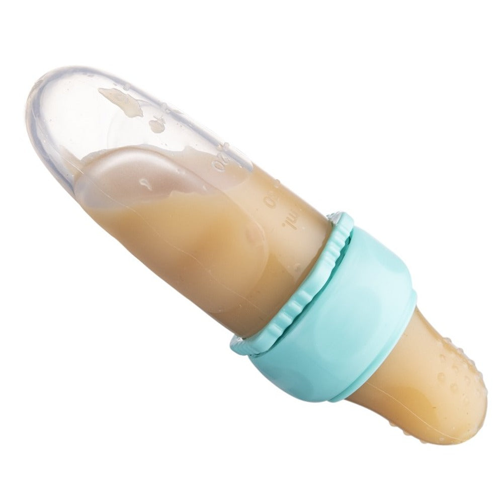 Cucchiaio Dosatore per Pappa in Silicone Morbido Rosa