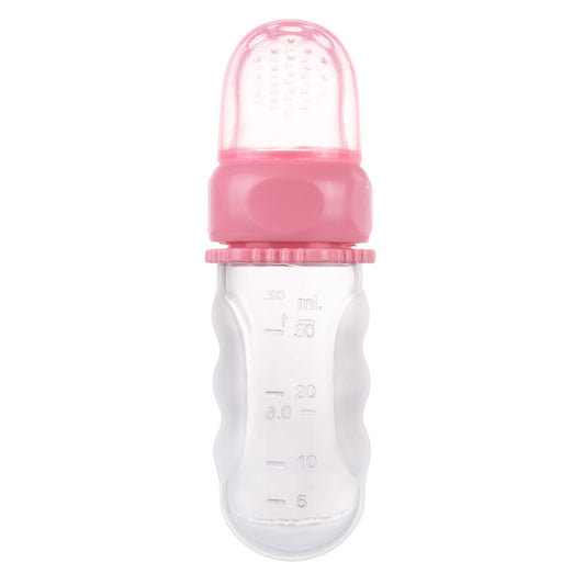 Cucchiaio Dosatore per Pappa in Silicone Morbido Rosa